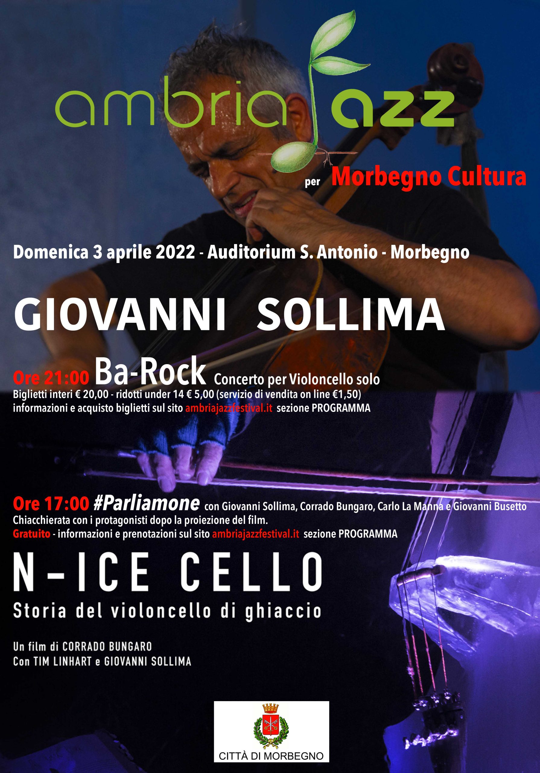 Il Violoncello di Ghiaccio e Giovanni Sollima in concerto